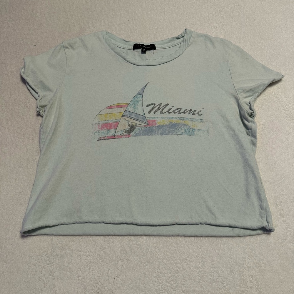 Pacsun faded miami crop top